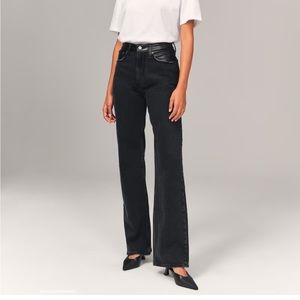 Mixed Fabric High Rise 90s Relaxed Jean